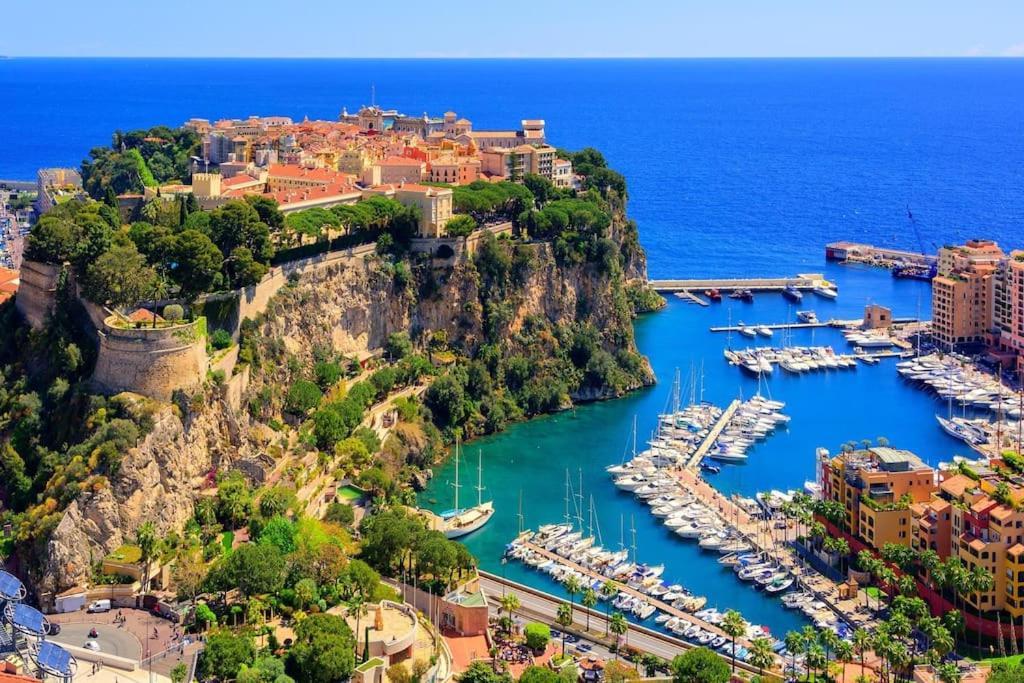 Luxueux Studio Neuf - Frontiere Monaco - Piscine - Parking Prive Zewnętrze zdjęcie